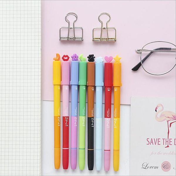 highlighters 8 pcs color booms bursh seal pen dual-side writing highlighter gel pens lovely stamp marker office school supplies 7179, Black;red
highlighters 8 pcs color booms bursh seal pen dual-side writing highlighter gel pens lovely stamp marker office school supplies 7179, Black;red