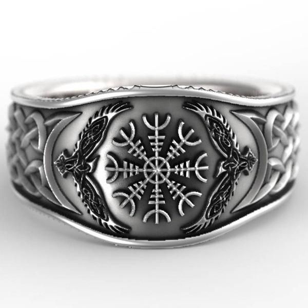 cluster rings vintage nordic mythology viking rune for men women motorcycle party punk cool jewelry, Golden;silver
cluster rings vintage nordic mythology viking rune for men women motorcycle party punk cool jewelry, Golden;silver