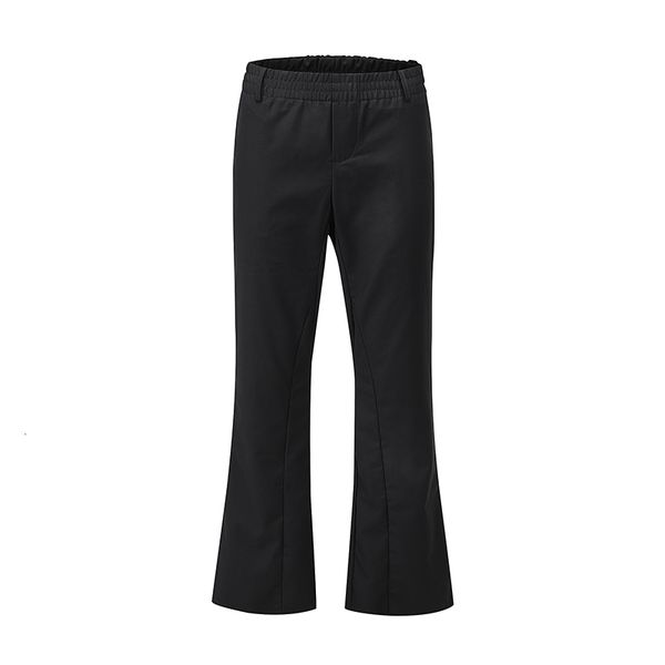 men's pants original elastic solid color on the waist flare male and female pants loose leg casual suit streetwear trumpet, Black
men's pants original elastic solid color on the waist flare male and female pants loose leg casual suit streetwear trumpet, Black