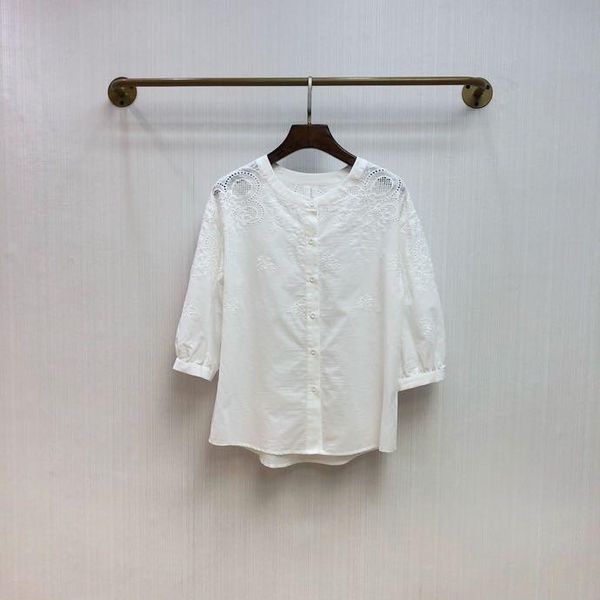 women's blouses & shirts ub0079 fashion 2021 runway luxury european design party style clothing, White
women's blouses & shirts ub0079 fashion 2021 runway luxury european design party style clothing, White