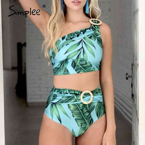 leave print swimsuit female vintage high waist bikinis one shoulder swimwear women summer biquinis bathing suit 210414, White;black
leave print swimsuit female vintage high waist bikinis one shoulder swimwear women summer biquinis bathing suit 210414, White;black
