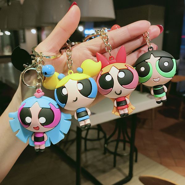 cartoon character key chain, women's power puff couple handbag pendant, creative car pendant wholesale, Silver
cartoon character key chain, women's power puff couple handbag pendant, creative car pendant wholesale, Silver
