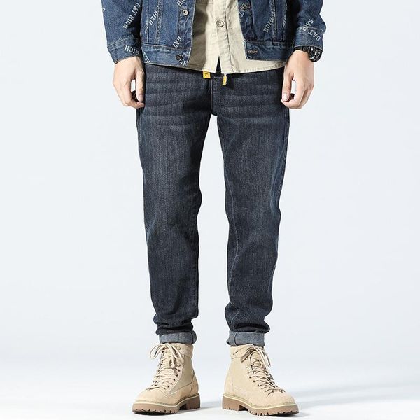 men's jeans vintage harem pants for men korean fashion trends slim fit trousers teenage straight leg denim clothes harajuku streetwear, Blue
men's jeans vintage harem pants for men korean fashion trends slim fit trousers teenage straight leg denim clothes harajuku streetwear, Blue