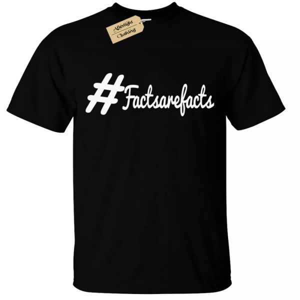 # factsarefacts t-shirt funny circle facts are facts man, White;black