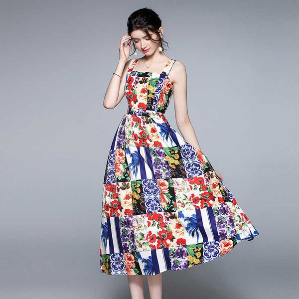 women summer designer elegant square neck slim vintage floral print big swing spaghetti strap cocktail party dress vestidos 210529, Black;gray
women summer designer elegant square neck slim vintage floral print big swing spaghetti strap cocktail party dress vestidos 210529, Black;gray