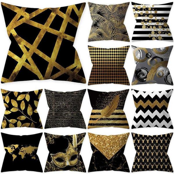 cushion/decorative pillow golden 1pcs black pattern decorative 45*45cm cushion cover polyester throw pillowcase sofa home car pillowcover 41 
cushion/decorative pillow golden 1pcs black pattern decorative 45*45cm cushion cover polyester throw pillowcase sofa home car pillowcover 41