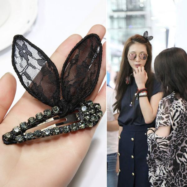 f272 same korean headdress with lace rabbit ear rhinestone bow hairpin, Golden;silver
f272 same korean headdress with lace rabbit ear rhinestone bow hairpin, Golden;silver