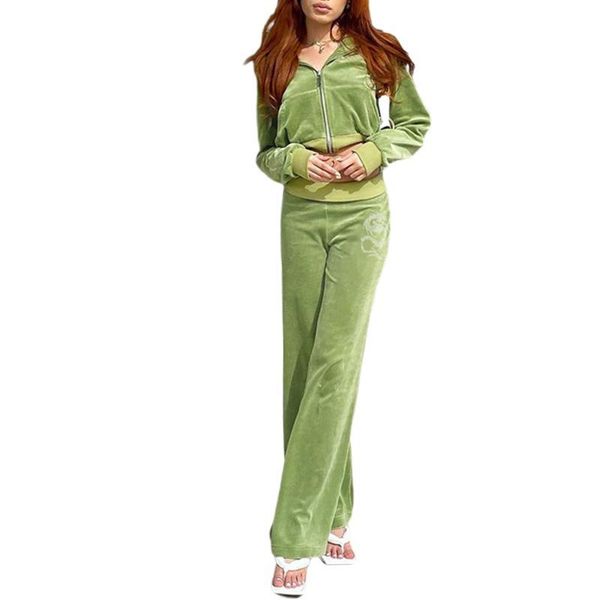 running sets itranyee autumn winter women outdoor casual sports solid velvet two piece set and pants tracksuit sweatsuit outfits, Black;green
running sets itranyee autumn winter women outdoor casual sports solid velvet two piece set and pants tracksuit sweatsuit outfits, Black;green