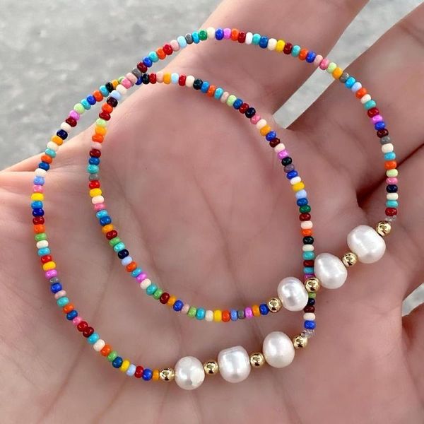 link, chain design colorful seed beads bracelets bohemian freshwater pearl for women beach jewelry party gifts elastic, Black
link, chain design colorful seed beads bracelets bohemian freshwater pearl for women beach jewelry party gifts elastic, Black