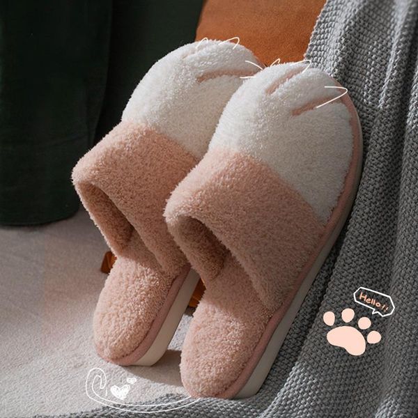 winter cartoon cute cat slippers women home soft warm comfort shoes bedroom non-slip indoor floor couple plush casual slides, Black
winter cartoon cute cat slippers women home soft warm comfort shoes bedroom non-slip indoor floor couple plush casual slides, Black