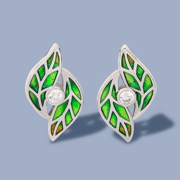 stud 925 sterling silver earrings for women genuine green bamboo leaves shiny white cz zircon fine jewelry handmade enamel, Golden;silver
stud 925 sterling silver earrings for women genuine green bamboo leaves shiny white cz zircon fine jewelry handmade enamel, Golden;silver
