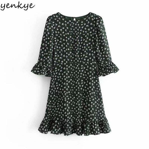 casual dresses vintage green floral print dress women butterfly sleeve o neck hem ruffle a-line mini chiffon sweet lady summer robe femme, Black;gray
casual dresses vintage green floral print dress women butterfly sleeve o neck hem ruffle a-line mini chiffon sweet lady summer robe femme, Black;gray