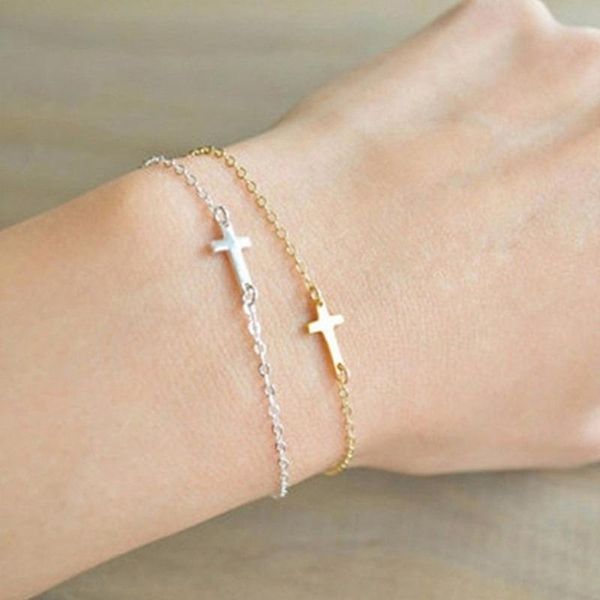 link, chain classic fashion simple charm cross bracelet delicated all match jewelry drop, Black
link, chain classic fashion simple charm cross bracelet delicated all match jewelry drop, Black