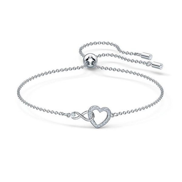 link, chain fashion simple friendship bangle cubic zirconia silve color infinity heart adjustable bracelets for women wedding jewelry gifts, Black
link, chain fashion simple friendship bangle cubic zirconia silve color infinity heart adjustable bracelets for women wedding jewelry gifts, Black