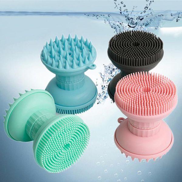 hair brushes silicone double head body scalp massage brush shampoo washing comb, Silver
hair brushes silicone double head body scalp massage brush shampoo washing comb, Silver