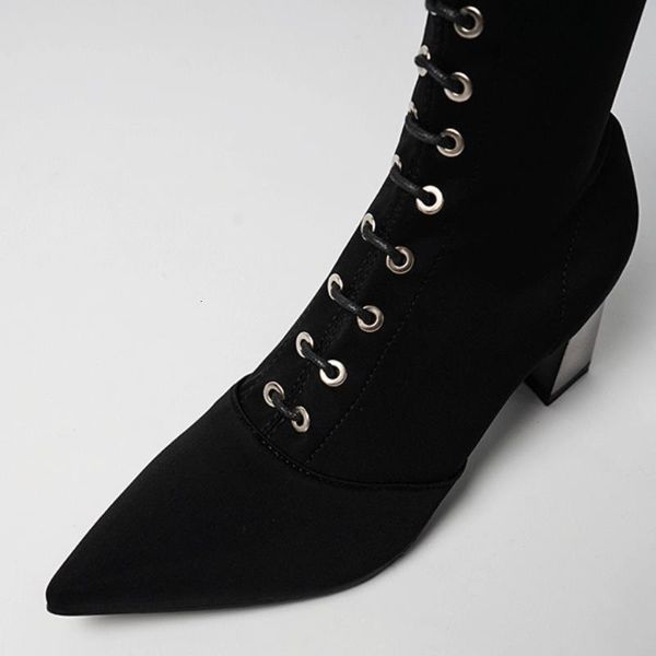 tuyoki mid calf thick heel lace up woman winter shoes fashion classic short boots party footwear size 34-40 p8fk, Black
tuyoki mid calf thick heel lace up woman winter shoes fashion classic short boots party footwear size 34-40 p8fk, Black