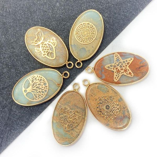 charms oval pendant jewelry natural stone shoushan hemming craft diy making earring necklace accessories charm, Bronze;silver
charms oval pendant jewelry natural stone shoushan hemming craft diy making earring necklace accessories charm, Bronze;silver