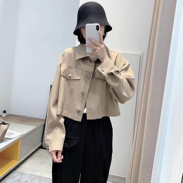 Women's Jackets Women Jacket Western Style Is Tall and Thin Loose Profile Casual Short Coat Autumn Girl BQT1, Black;brown
Women's Jackets Women Jacket Western Style Is Tall and Thin Loose Profile Casual Short Coat Autumn Girl BQT1, Black;brown