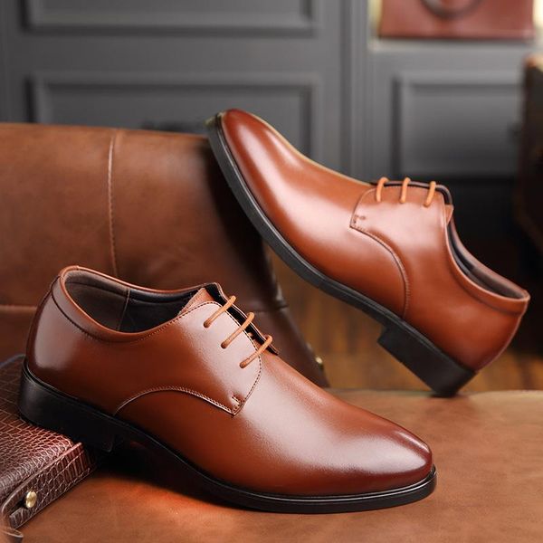 dress shoes mazefeng 2021 leather casual men fashion flats pointed toe comfortable office british style lace-up, Black
dress shoes mazefeng 2021 leather casual men fashion flats pointed toe comfortable office british style lace-up, Black