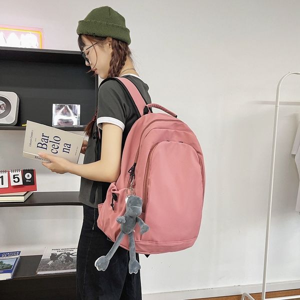 simple solid color schoolbag female ins style backpack korean version high school college students fashion light
simple solid color schoolbag female ins style backpack korean version high school college students fashion light