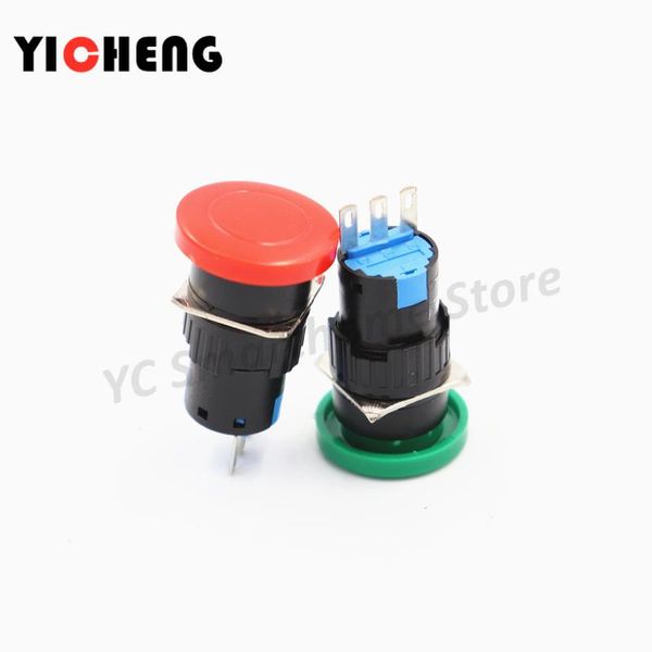 smart home control 2pcs 16mm momentary switch / self-locking sptd e-3-pin dpdt no + nc button red green
smart home control 2pcs 16mm momentary switch / self-locking sptd e-3-pin dpdt no + nc button red green