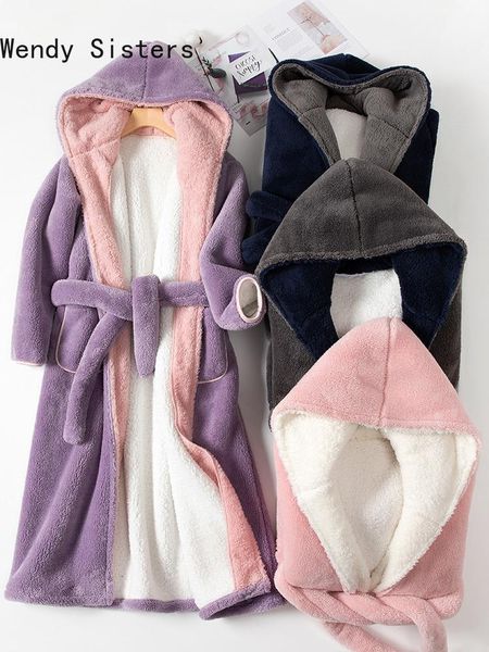 women's sleepwear 2021 winter warmth bathrobe double thicken coral fleece flannel robes elegant female home wear sleep dressing gown, Black;red
women's sleepwear 2021 winter warmth bathrobe double thicken coral fleece flannel robes elegant female home wear sleep dressing gown, Black;red