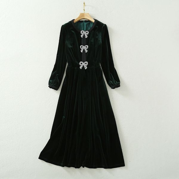 dresses europe and the united states women's clothing spring 2021 edition long sleeved beaded bow fashionable velvet dress phtr, Black;gray
dresses europe and the united states women's clothing spring 2021 edition long sleeved beaded bow fashionable velvet dress phtr, Black;gray