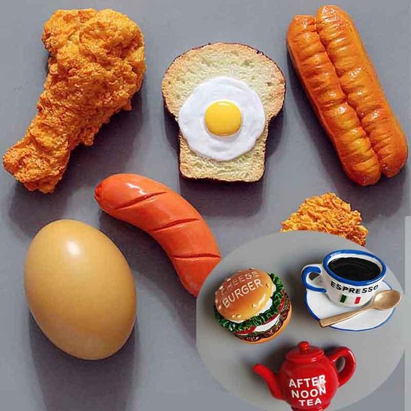 fridge magnets 3d simulation food magnet teapot fried chicken espresso sausage bread and egg refrigerator paste kitchen decorate
fridge magnets 3d simulation food magnet teapot fried chicken espresso sausage bread and egg refrigerator paste kitchen decorate
