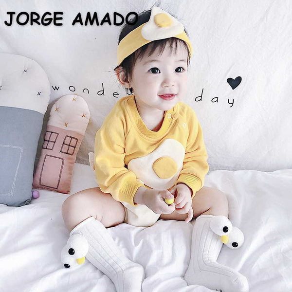 spring korean style baby girl bodysuit yellow egg with headwear cute kids born suit e3028 210610, Blue
spring korean style baby girl bodysuit yellow egg with headwear cute kids born suit e3028 210610, Blue