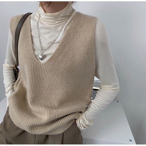2021 autumn knitted vest for women cardigan sweater solid v-neck thin contrast loose sweet elegant casual all match female, Black;white
2021 autumn knitted vest for women cardigan sweater solid v-neck thin contrast loose sweet elegant casual all match female, Black;white