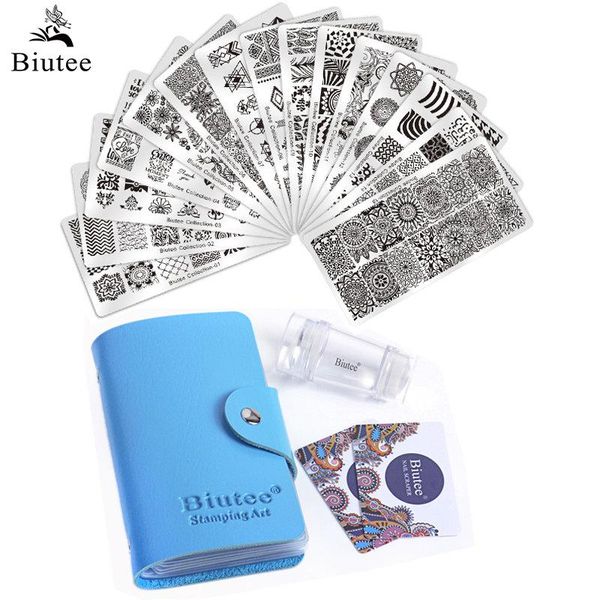 nail art kits biutee diy stamping plates set leaves flower 15pcs manicure + 1 polish stamper 2 scrapers leather case bag
nail art kits biutee diy stamping plates set leaves flower 15pcs manicure + 1 polish stamper 2 scrapers leather case bag