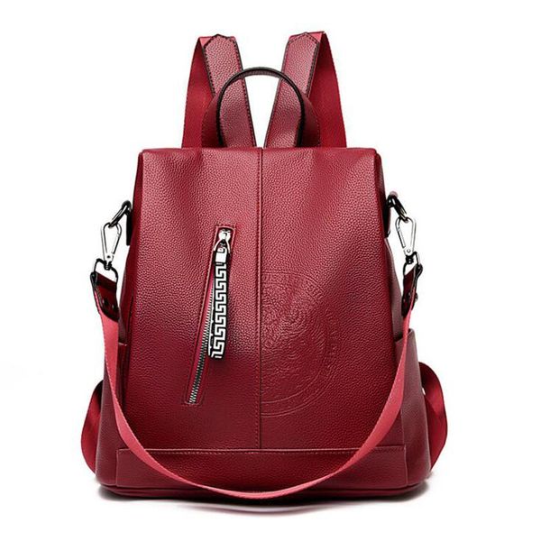 women anti-theft backpack fashion school bags for teenage girls large capacity travel shoulder leather backpacks
women anti-theft backpack fashion school bags for teenage girls large capacity travel shoulder leather backpacks