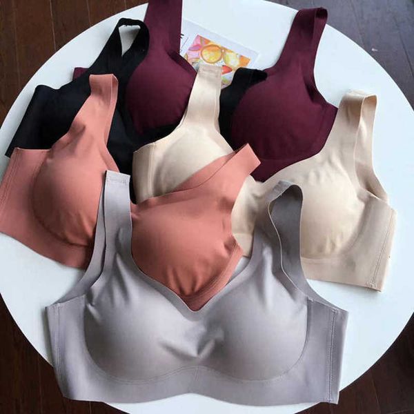 fashion trace no steel ring large size sleeping bra deep v gathering invisible button sports comfort underwear 918, Black;white
fashion trace no steel ring large size sleeping bra deep v gathering invisible button sports comfort underwear 918, Black;white