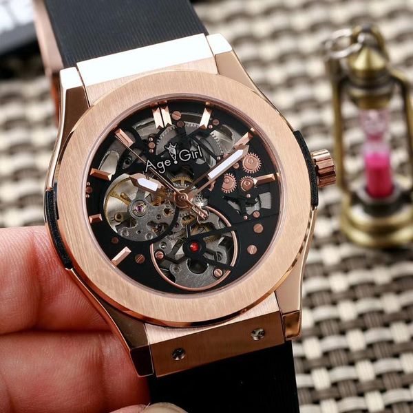wristwatches men silver rose gold black grey automatic mechanical sapphire glass back tourbillion watch transparent rubber, Slivery;brown
wristwatches men silver rose gold black grey automatic mechanical sapphire glass back tourbillion watch transparent rubber, Slivery;brown