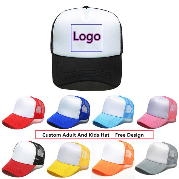 custom trucker hats for mens womens kids 5 panels blank sun hat mesh curved baseball cap adjustable snapback printing logo blue green black, Blue;gray
custom trucker hats for mens womens kids 5 panels blank sun hat mesh curved baseball cap adjustable snapback printing logo blue green black, Blue;gray