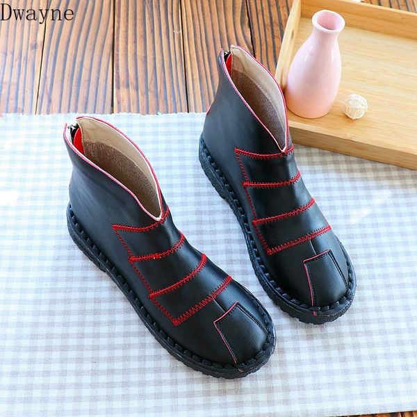 boots autumn and winter leather short tube fashion wild single female round head was thin flat ankle, Black
boots autumn and winter leather short tube fashion wild single female round head was thin flat ankle, Black