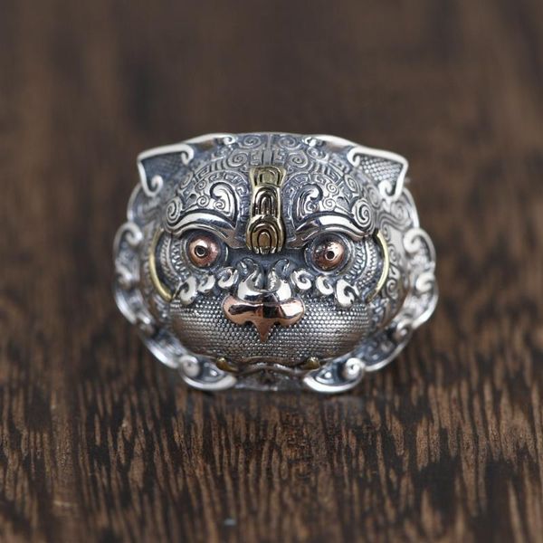 chinese ethnic style silver plated pi xiu ring feng shui good lucky wealth mythical animal men's anniversary jewelry cluster rings, Golden;silver
chinese ethnic style silver plated pi xiu ring feng shui good lucky wealth mythical animal men's anniversary jewelry cluster rings, Golden;silver