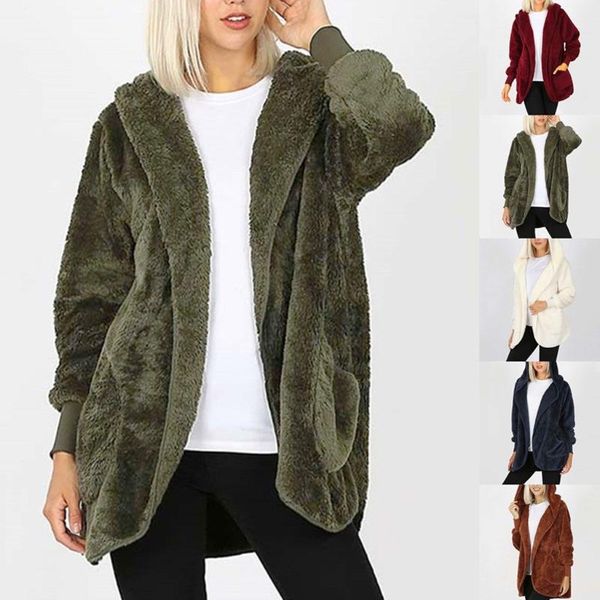 women's hoodies & sweatshirts solid color casual warm outerwear jacket winter plush pocket long outercoat coat, Black
women's hoodies & sweatshirts solid color casual warm outerwear jacket winter plush pocket long outercoat coat, Black