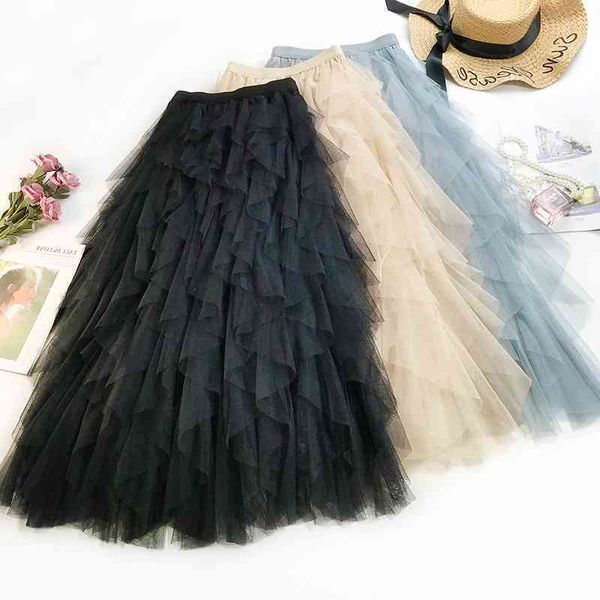 2021 summer women boho long skirt high waist ruffles women beach skirts pink jupe femme tulle skirt saia midi faldas ly191203, Black
2021 summer women boho long skirt high waist ruffles women beach skirts pink jupe femme tulle skirt saia midi faldas ly191203, Black
