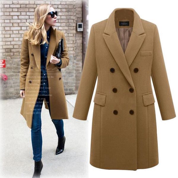 women's wool & blends autumn and winter models europe the united states large size windbreaker long paragraph woolen coat 8z3v, Black
women's wool & blends autumn and winter models europe the united states large size windbreaker long paragraph woolen coat 8z3v, Black