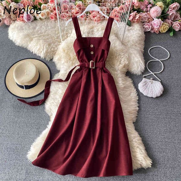 neploe korean square collar sleeveless camis dress women high waist hip sashes solid vestidos summer solid slim robe 210423, Black;gray
neploe korean square collar sleeveless camis dress women high waist hip sashes solid vestidos summer solid slim robe 210423, Black;gray