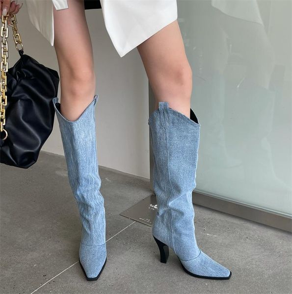 boots fashion cowboy summer 2021 thick-heeled square-toed western high were thin high-heeled knight, Black
boots fashion cowboy summer 2021 thick-heeled square-toed western high were thin high-heeled knight, Black
