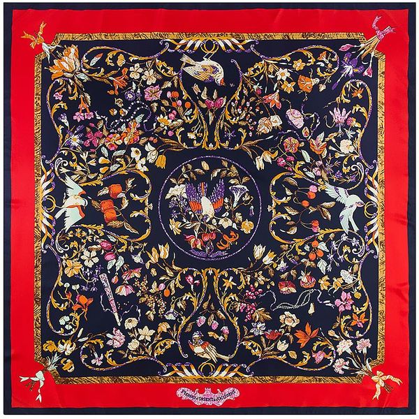 scarves 100% twill silk scarf women large shawls wraps flower print stoles square bandana kerchief female foulards 130cm, Blue;gray
scarves 100% twill silk scarf women large shawls wraps flower print stoles square bandana kerchief female foulards 130cm, Blue;gray