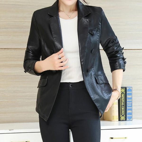 women's leather & faux spring and autumn stand collar women loose sheepskin motorcycle jacket trend female fashion casual coat s-2xl, Black
women's leather & faux spring and autumn stand collar women loose sheepskin motorcycle jacket trend female fashion casual coat s-2xl, Black