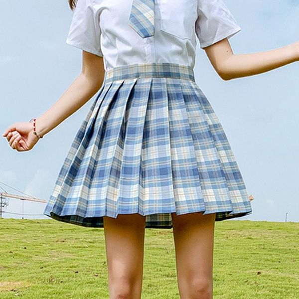 skirts summer women 2021 high waist girl's pleated skirt korean japanese style ladies sweet plaid mini for jk, Black
skirts summer women 2021 high waist girl's pleated skirt korean japanese style ladies sweet plaid mini for jk, Black