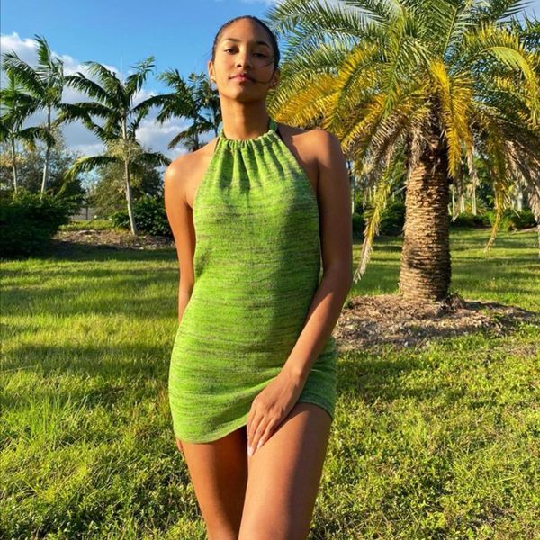 women's swimwear halter backless mini dresses bodycon skinny club party sleeveless knitted dress fall streetwear beach ho, White;black
women's swimwear halter backless mini dresses bodycon skinny club party sleeveless knitted dress fall streetwear beach ho, White;black