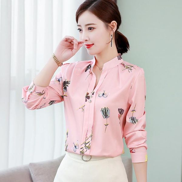 women's blouses & shirts 2021 women spring autumn casual chiffon shirt long sleeve fashion floral print blouse plus size 5xl, White
women's blouses & shirts 2021 women spring autumn casual chiffon shirt long sleeve fashion floral print blouse plus size 5xl, White