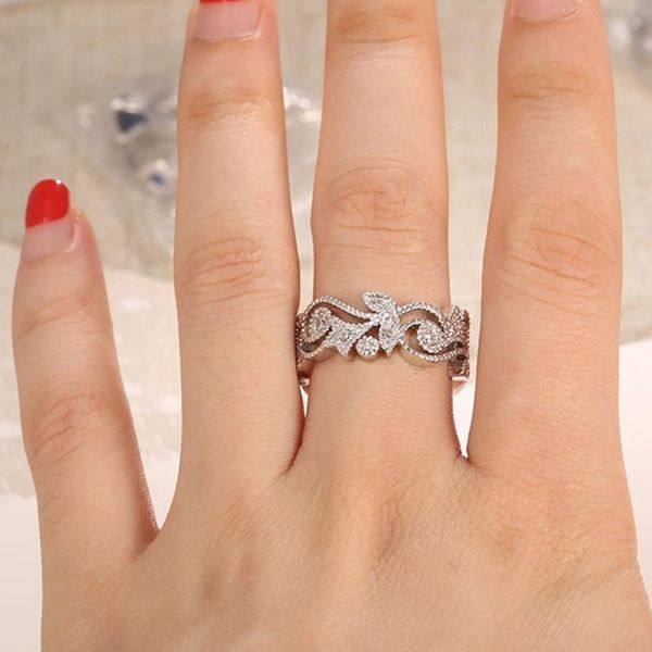 cluster rings fashion 925 sterling silver flower stone with pave simulated diamond wedding ring european women gift, Golden;silver
cluster rings fashion 925 sterling silver flower stone with pave simulated diamond wedding ring european women gift, Golden;silver