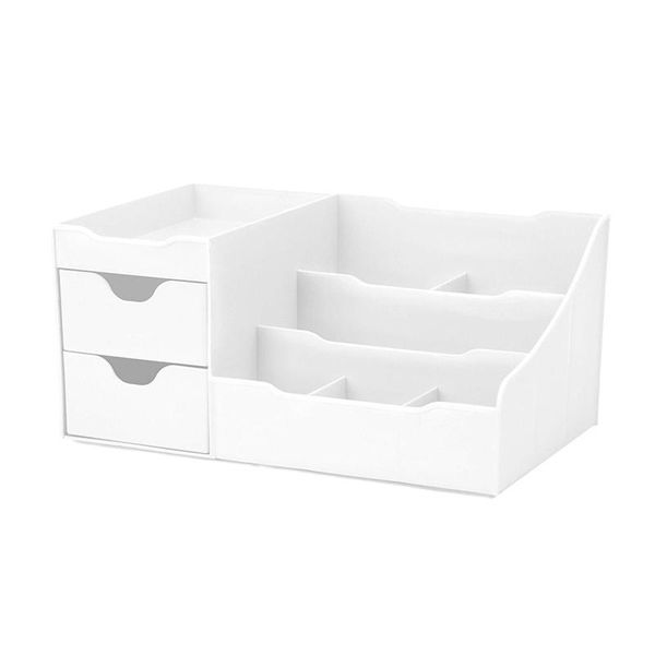 uncluttered designs makeup organizer with drawers white storage boxes & bins 
uncluttered designs makeup organizer with drawers white storage boxes & bins