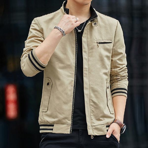 men's jackets cotton mens stand collar simple casual jacket air pilot bomber outwear windbreaker male baseball slim fit coats, Black;brown
men's jackets cotton mens stand collar simple casual jacket air pilot bomber outwear windbreaker male baseball slim fit coats, Black;brown